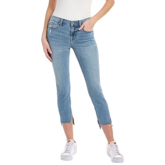 7 For All Mankind DAISY ANKLE - Vaqueros Bootcut - Mid Blue/azul